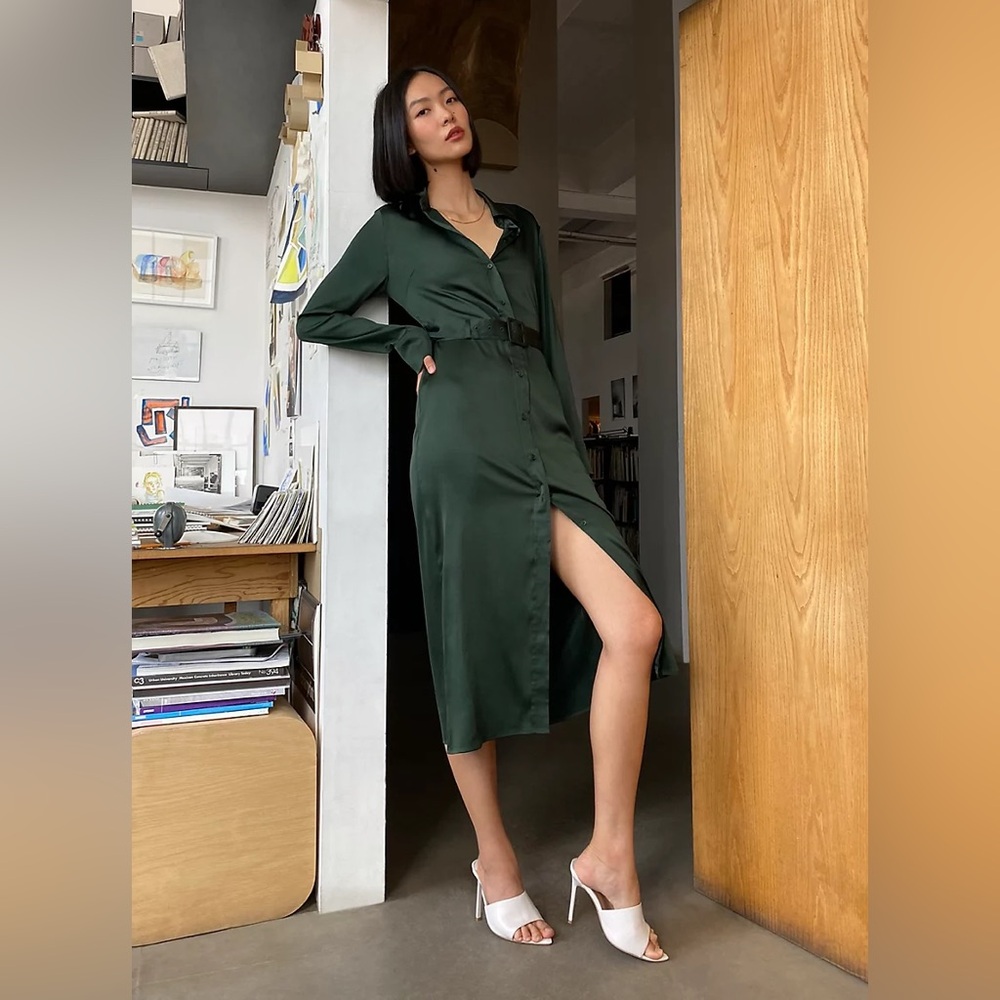 Babaton | Aritzia Amory Dress in Scarab